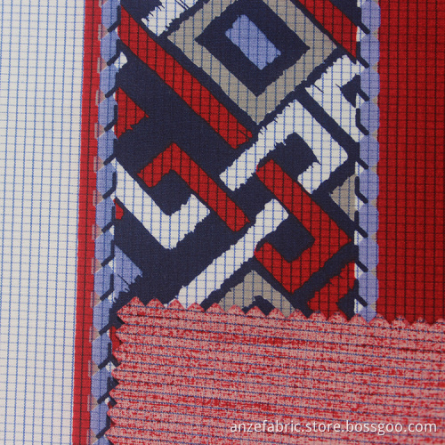 100 % Cotton Plaid Yarn Dyed Printed Fabric